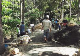 Padat Karya Pembangunan Talud Gading