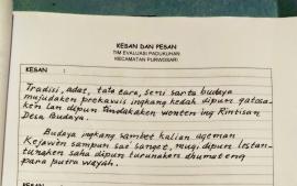 Kesan dan Pesan Tim Evaluasi Padukuhan 