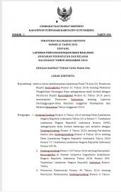 Peraturan Kalurahan Giritirto Nomor 1 Tahun 2025 Tentang LPJ APBKal Tahun 2024