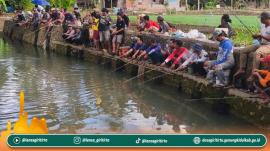 Pemuda Petoyan Gelar Pemancingan Warga Hasil Budidaya Bantuan Dana Desa