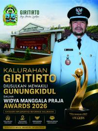 Kalurahan Giritirto Diusulkan Mewakili Gunungkidul dalam Widya Manggala Praja Awards 2026