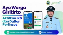 Ayo Warga Giritirto! Aktifkan IKD dan Daftar Perlinsos
