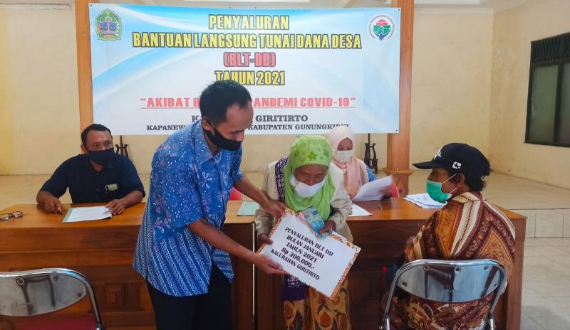 Penyaluran Bantuan Langsung Tunai Dana Desa Tahap I Tahun 2021